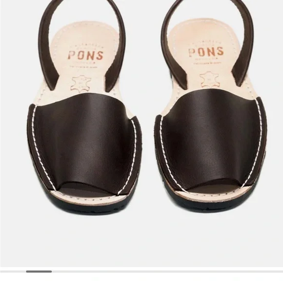 Pons Avarca Classic Women's Sandals - Dark Brown (Lava) - Size 10 - Picture 4 of 6